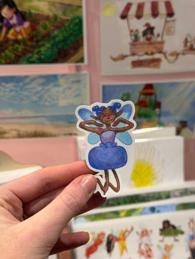 Blueberry Fairy Sticker