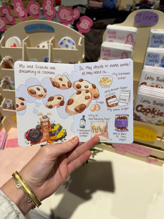 Cookies Zine - showing ingredients page