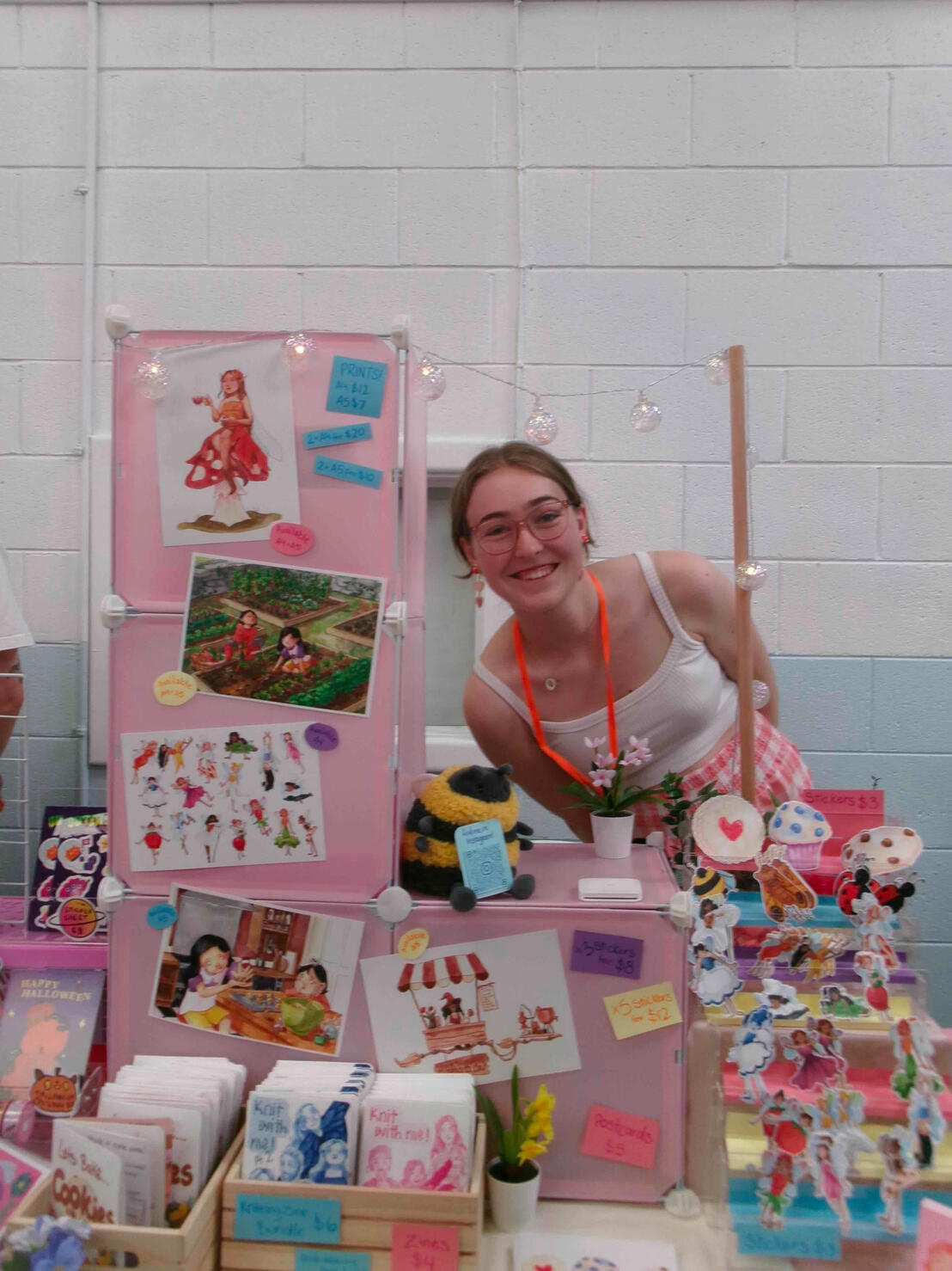 Artist Market Table Set Up - from Homebrew Art Mart 2026
